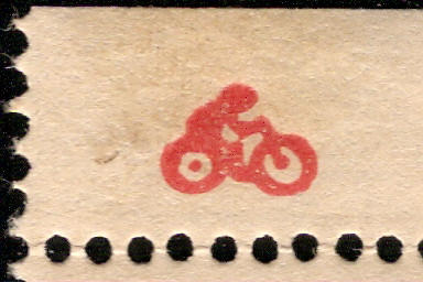 Motorcycle as printers' sign