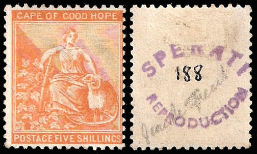 Stamp with signature of Jean de Sperati