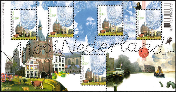 Stamp sheet of Beautiful Netherlands - Zwolle