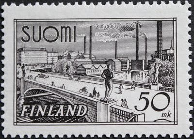 Finnish stamp without motorcycle