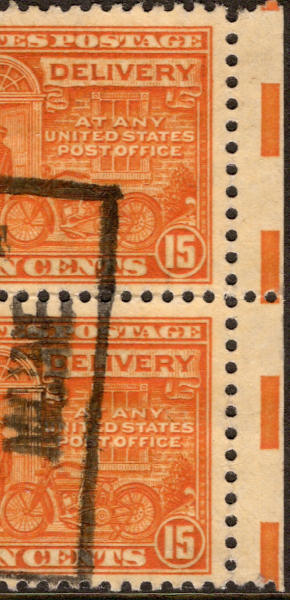 USA Express stamps with blocks for perforation machine