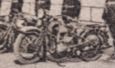 The motorcycle on the stamp of Guatemala
