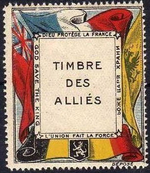 French Timbre Port with war propaganda