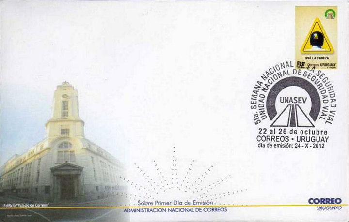 FDC Uruguay with 1 stamp