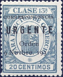 Tax stamp with imprint