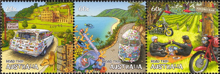 Stamps Australia - Road trip