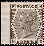 Stamp with so-called wing margins
