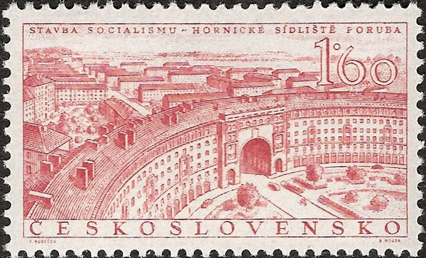 Stamp Czechoslovakia 1955