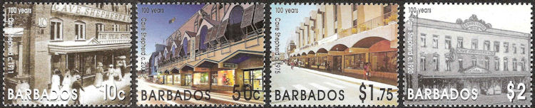 Stamp series Barbados on the occasion of 100 years Cave Sheperd