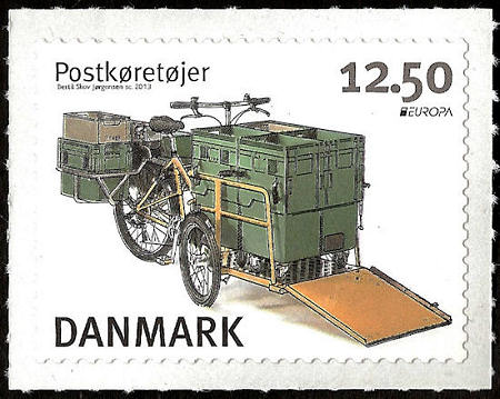 Self adhesive Europe stamp 2013 Denmark