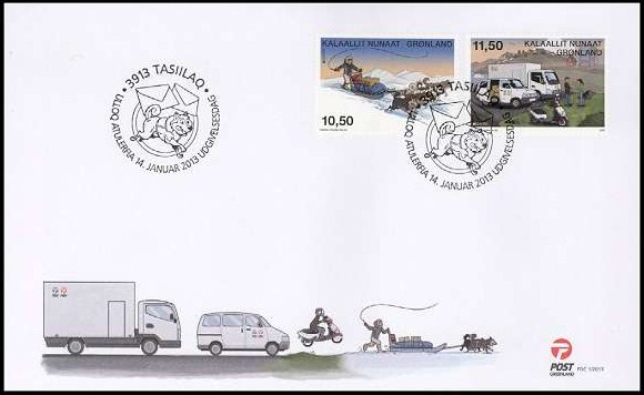 FDC Europe stamps 2013 Greenland