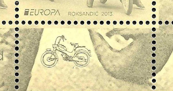 Tomos on sheet margin Europe stamps 2013 Kroatia