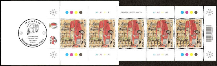 Stamp booklet Europe stamps 2013 Malta
