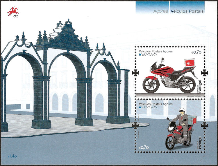 Block Europe stamps 2013 Portugal/Azores