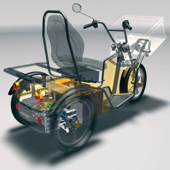 Kyburz DXP electric post 3-wheeler