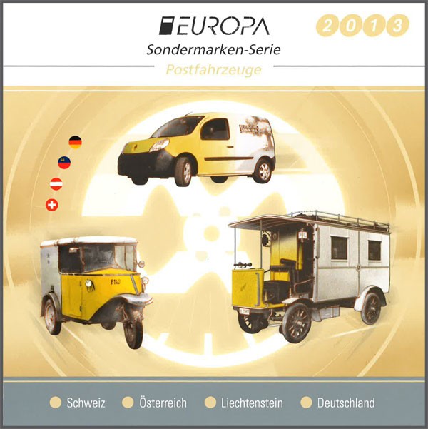 Booklet Germany, Liechtenstein, Austria and Switserland with Europe stamps 2013