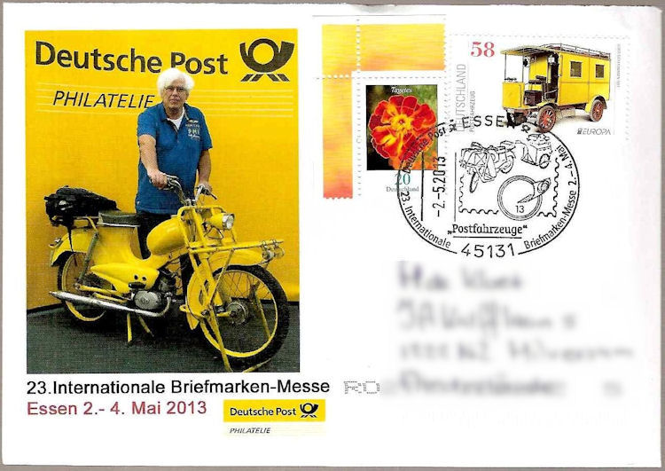 Postmark Europe stamps 2013 Messe Essen