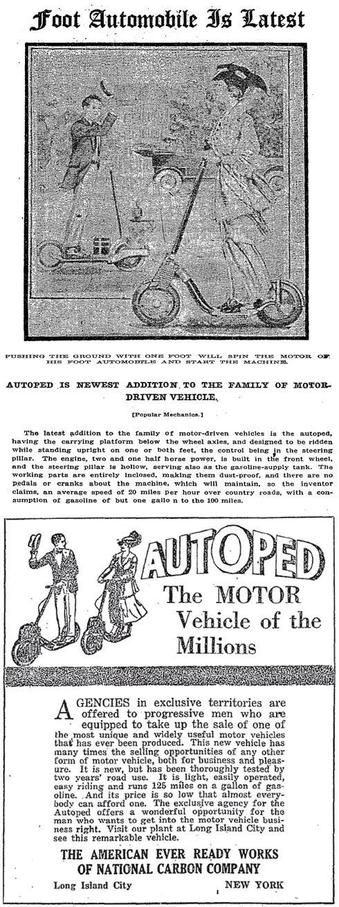 Advertisement for the Autoped