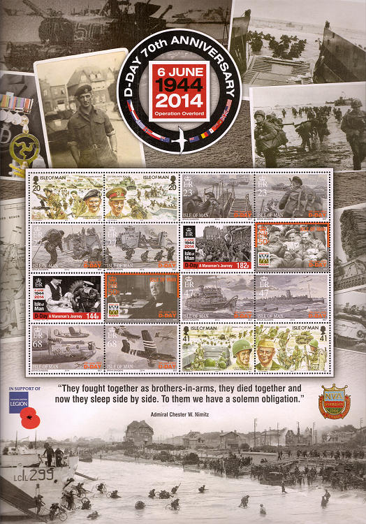Commemorative block D-Day from Man