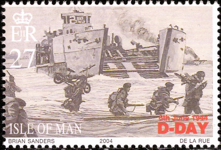 The loose D-Day motorcycle stamp from 2004