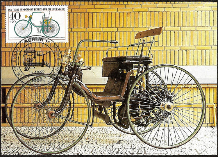 Maximum card with Benz Quadricycle