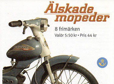 Frontside stamp booklet with mopeds 2005