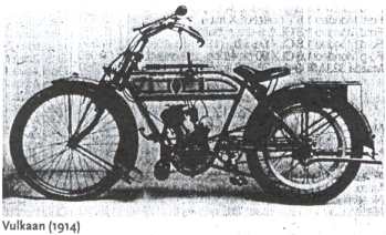 Example of a Dutch motorcycle: Vulkaan from 1914