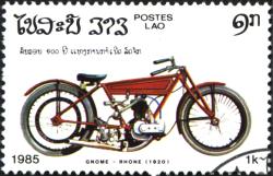 Laos stamp with Gnome & Rhone
