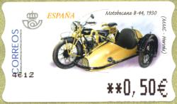 ATM-stamp from Spain with Motobcane & side-car