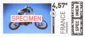 Example of French 'Personalized Stamps'