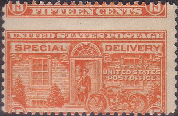 Express stamp USA with perforation error