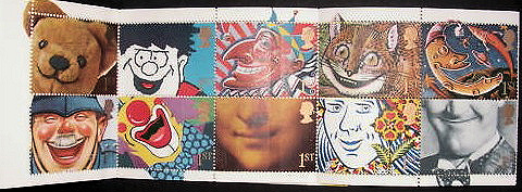 The original English "Smiles" stamps