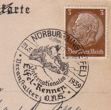 Stamp of the Eifel-Rennen on the Nürburgring