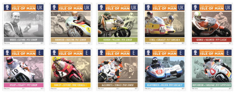 Design for Manx stamps with letter value indication