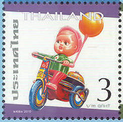 Stamp Thailand with 3-wheeler