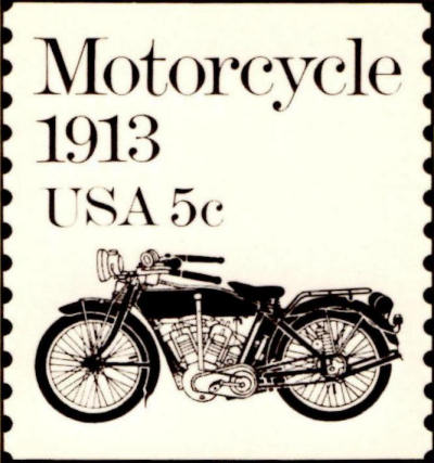 Stamp USA with Pope model L - 1913