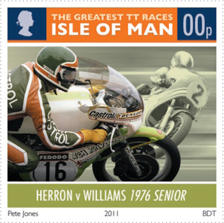 Stamp Greatest TT-races: 1976 Senior TT