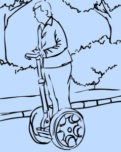 Segway rijder