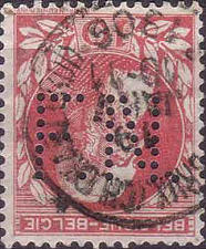 stamp with FN Perfin