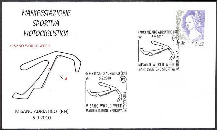 Memorial stamping circuit Misano 2010