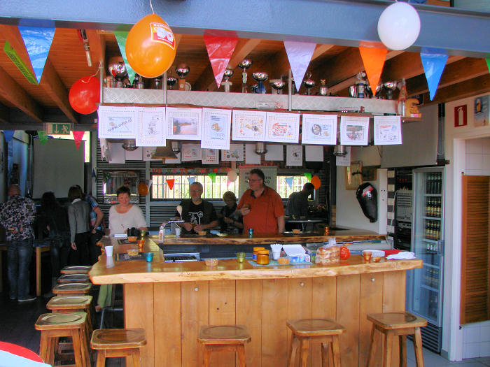 The bar with festive MFN decoration