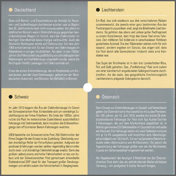Boekje Duitsland, Liechtenstein, Oostenrijk en Zwitserland tgv. Europazegels 2013