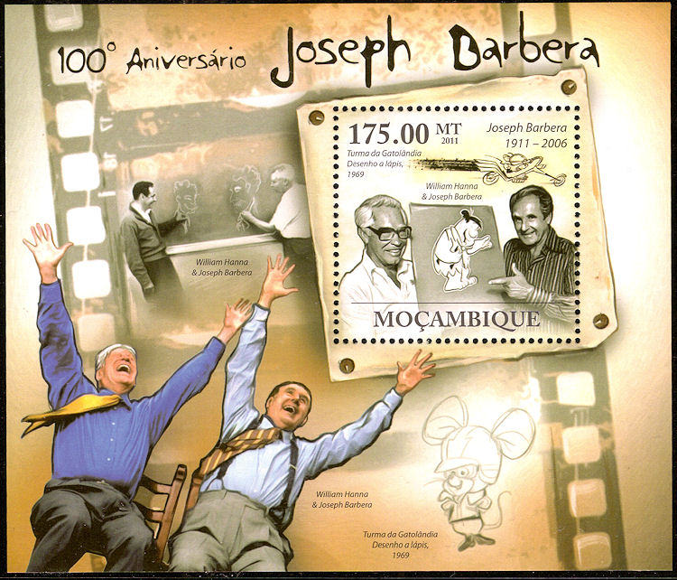 Block Mozambique for 100th anniversary Joseph Hanna