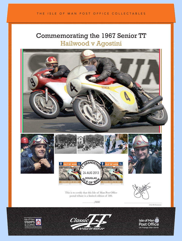 Isle of Man - Presentatieblad Agostini en Hailwood