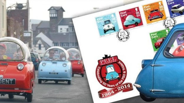 FDC Man tgv. 50 jaar Peel Cars