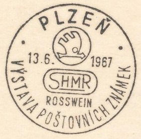 Cancelation postmark Pilsen with Skoda logo