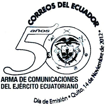 FDC stempel Ecuador