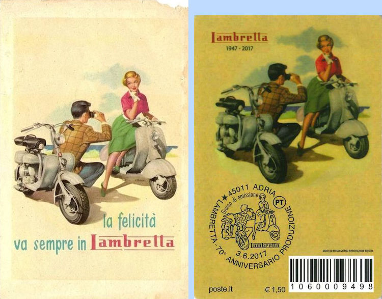 Reclamekaart Lambretta