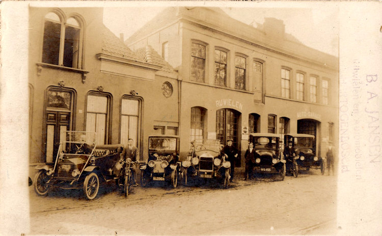 Kaart met foto van de firma B.A. Jansen te 's-Hertogenbosch