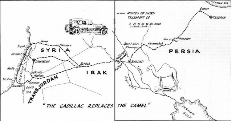 Route Nairn Transport COmpany Damascus-Bagdad